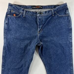 Wrangler FR Flame Resistant Blue Jeans Straight Leg Womens 19/20x34 (40x34) HRC2